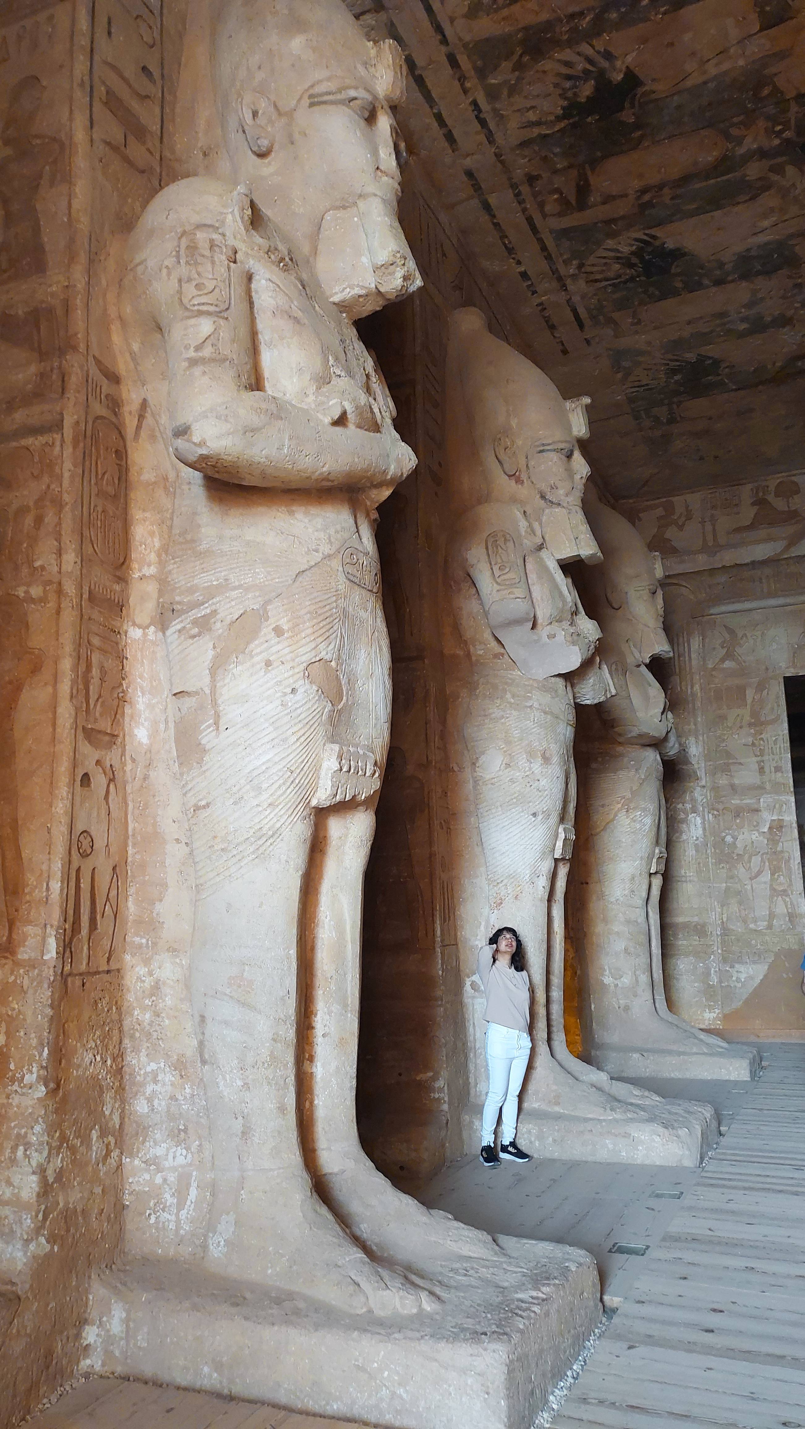 The colossal statues of Ramses II inside Abu Simbel temple Photo Credit: AWO Staff