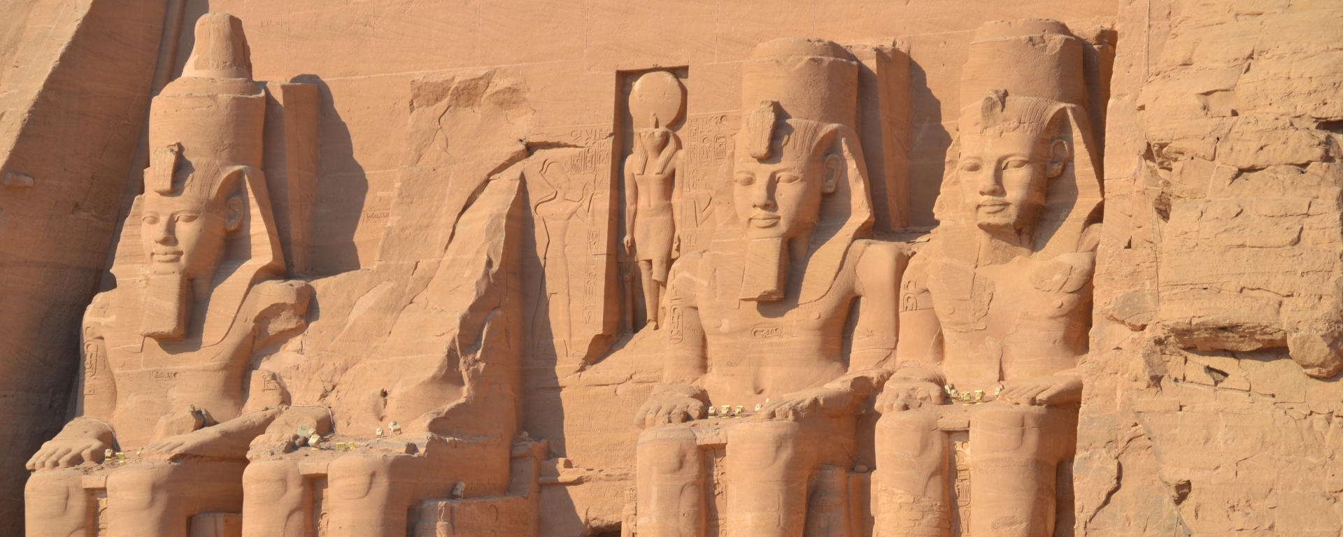 The famous Abu Simbel Temple - the great temple of Ramses II