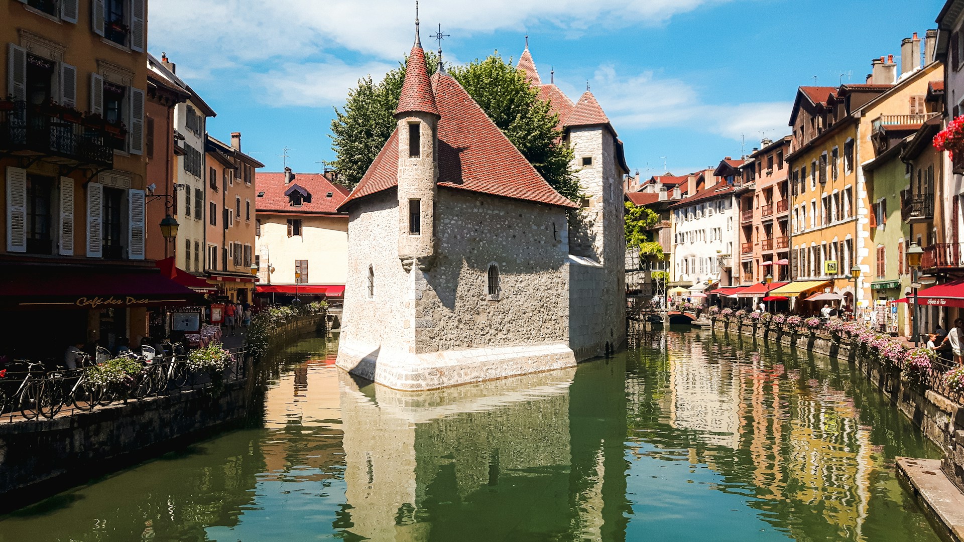 Medieval buildings amidst the canals of Annecy in France Photo Credit: Mathias Reding